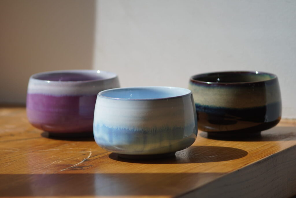 Various Matcha tea bowls