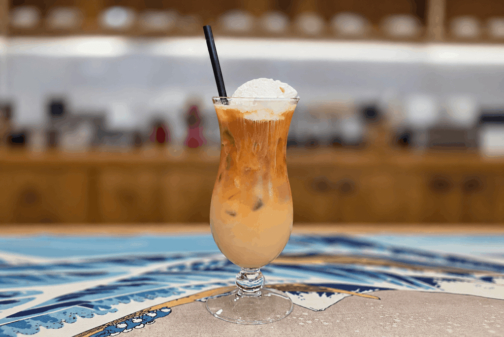 iced coffee with ice cream